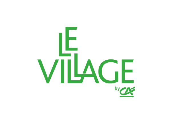logo di Le Village by CA solo testo. Le Village è un ecosistema di startup del gruppo Crédit Agricole