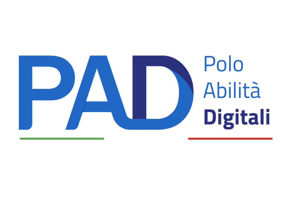 Logo PAD - Polo Abilità Digitali. Polo di innovazione digitale per la pubblica amministrazione